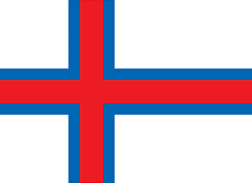 Faroe Islands nation flag