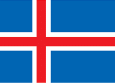 Iceland nation flag