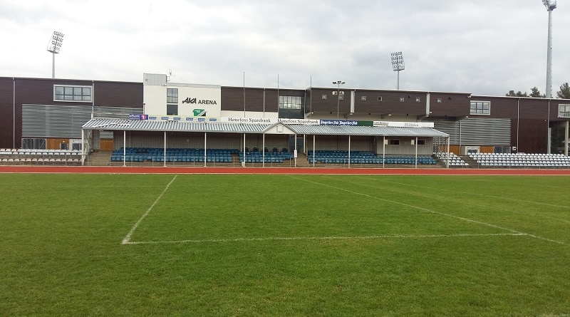 Hønefoss Stadion main stand