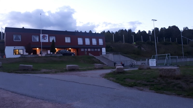 Solbakken Stadion klubbhus Svelvik IF