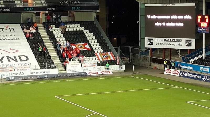 Skagerak Arena Isberget supporters