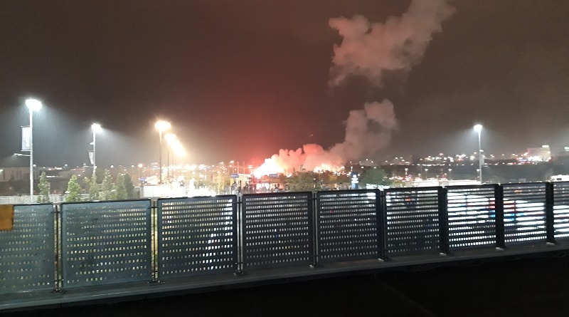 Le Derby Lyon tifo