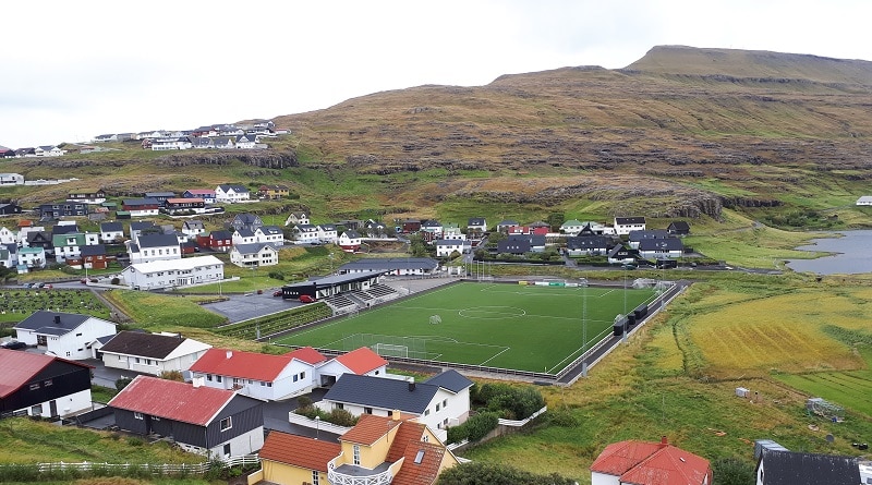 Vøllurin í Hólmanum stadium in Eidi